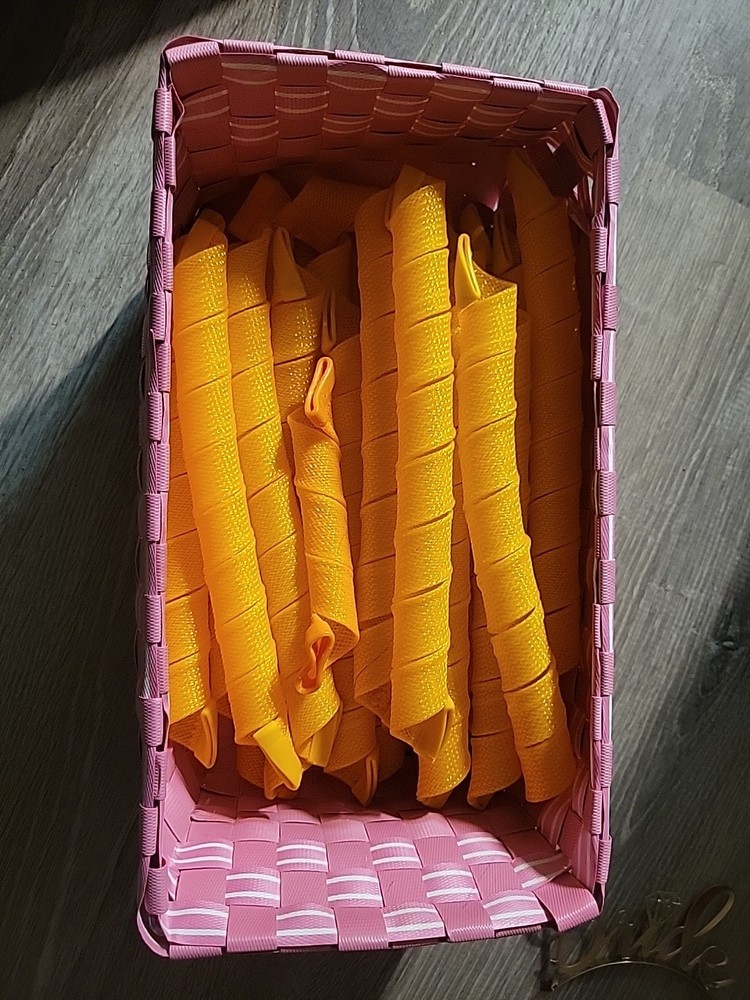 Hair Curlers And Basket
