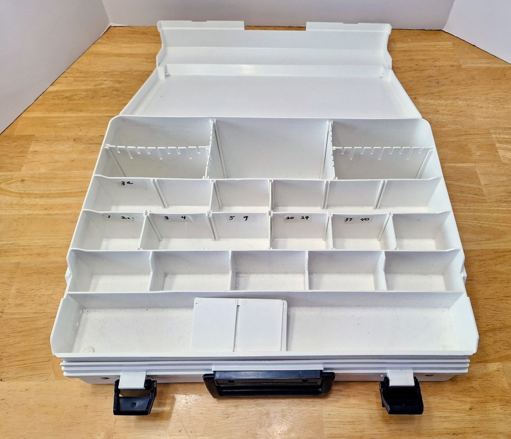 Genuine Vintage Bernina Accessory Storage Box Carrying Case White