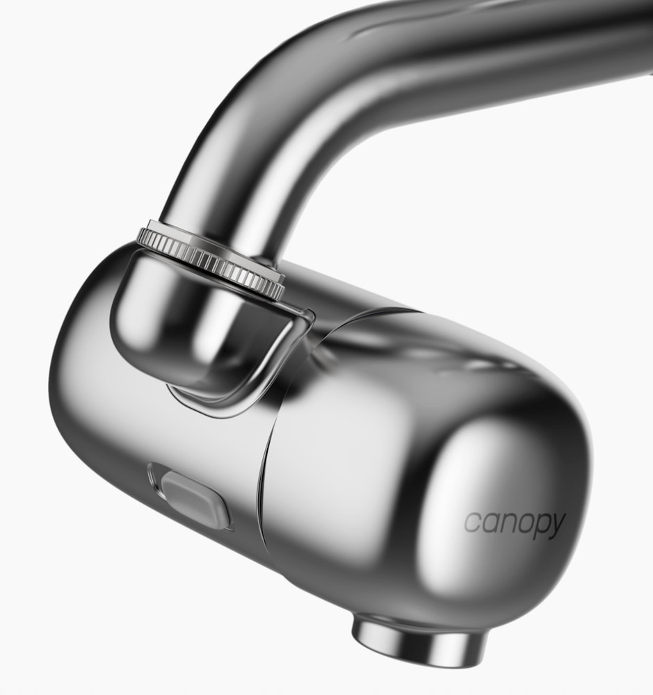 Canopy Faucet Water Filter In Polished Chrome - Open Box -  $124