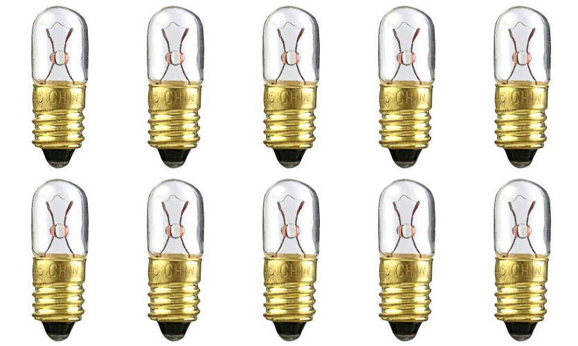 Box of 10 #41 Lamp Bulb Lightbulb 2.5 V 1.25W 0.5 A