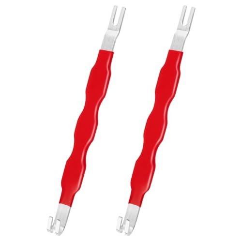 2 Pcs Automotive Electrical Terminal Connector Separator Removal Tool Red