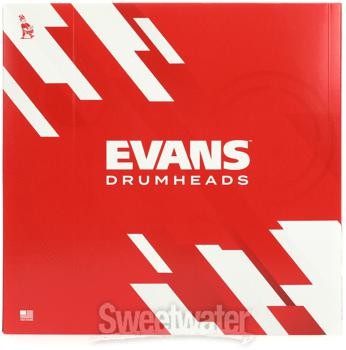Evans Hybrid Marching Drumhead - 14" - White