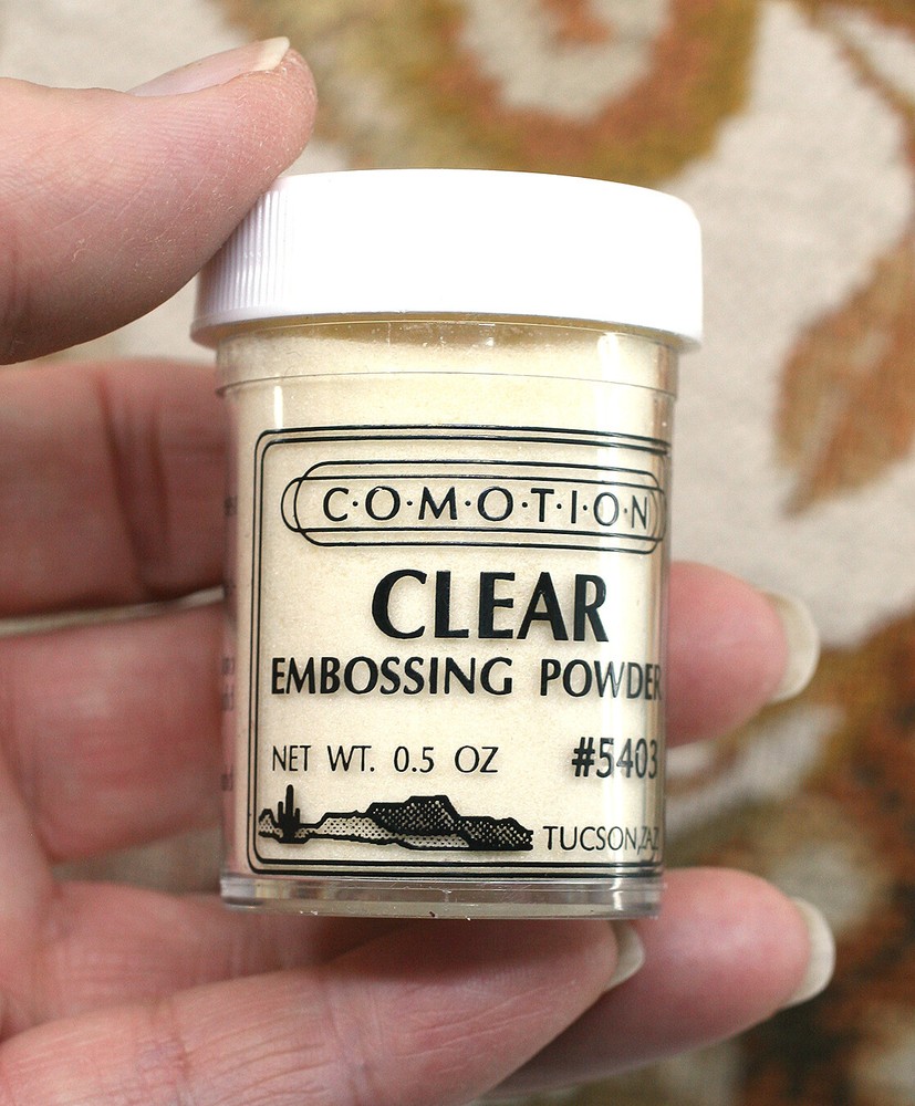COMOTION CLEAR EMBOSSING POWDER 0.5 OZ. #5403 STAMPING CRAFTS