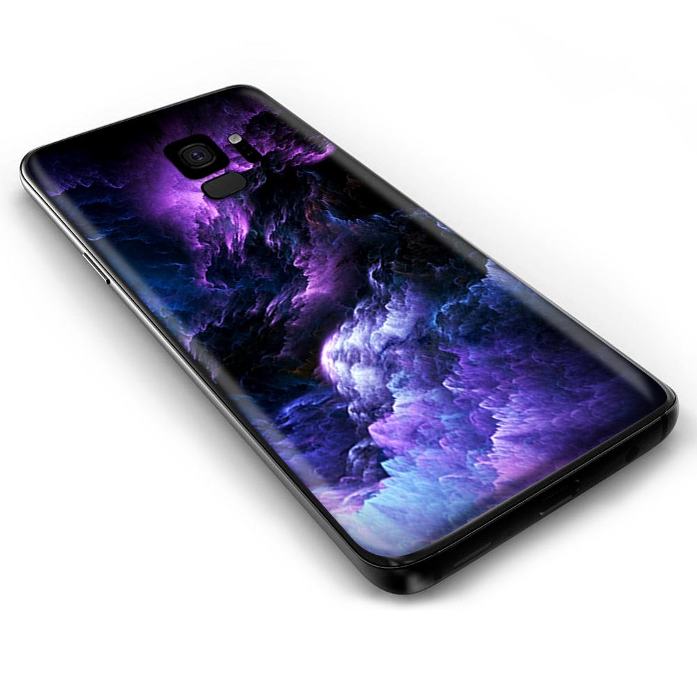 Samsung Galaxy S9 Skins Wrap - purple storm clouds