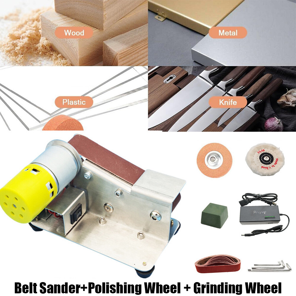 Mini Electric Belt-Sander Knife-Sharpener Sanding Machine - Small Bench Grinder