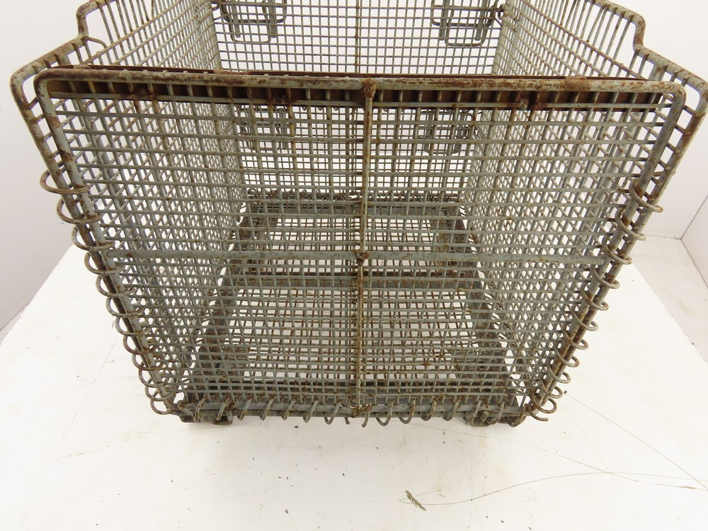 Miniature Collapsible Folding Stackable Industrial Wire Baskets 18"x20"x16"