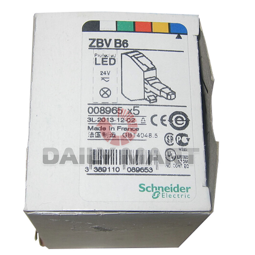 SCHNEIDER ZBV-B6 PUSH BUTTON INDICATOR LIGHT MODULE PLC NEW