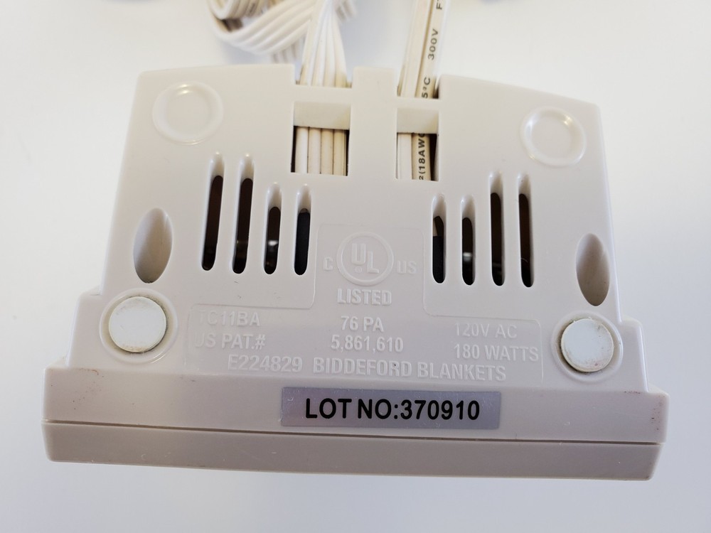 Cannon / Biddeford TC11BA Electric Blanket Controller 4-Prong Control B4-L