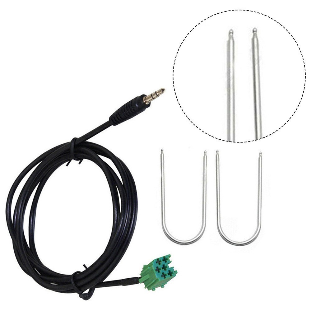 Adapter Cable Input Adapter 150cm 2005-2011 Black For Clio For Lagunar