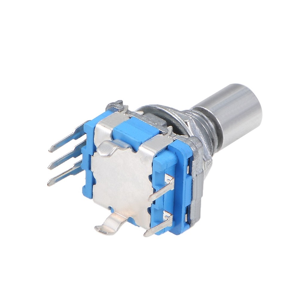 5pcs 360 Degree Rotary Encoder Code Switch Digital 7 Pins 15mm D-Shaft