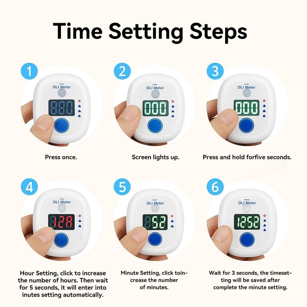 Garden Sunlight Meter with Instant Display - Identifies Light Categories Quickly