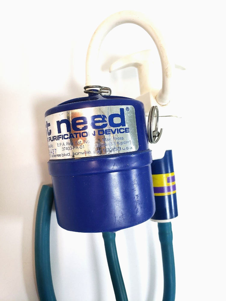 Vintage First Need® Water Purification Device Microfiltration Pump w/Bag