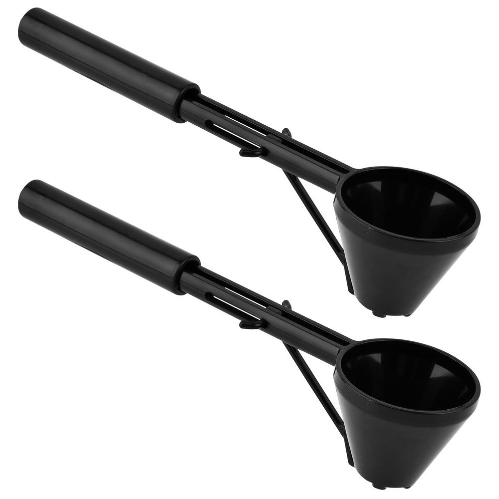 2-Pack Sliding Bottom Funnel Scoop | 0.35oz Capacity Spill-Proof Easy Transfe...