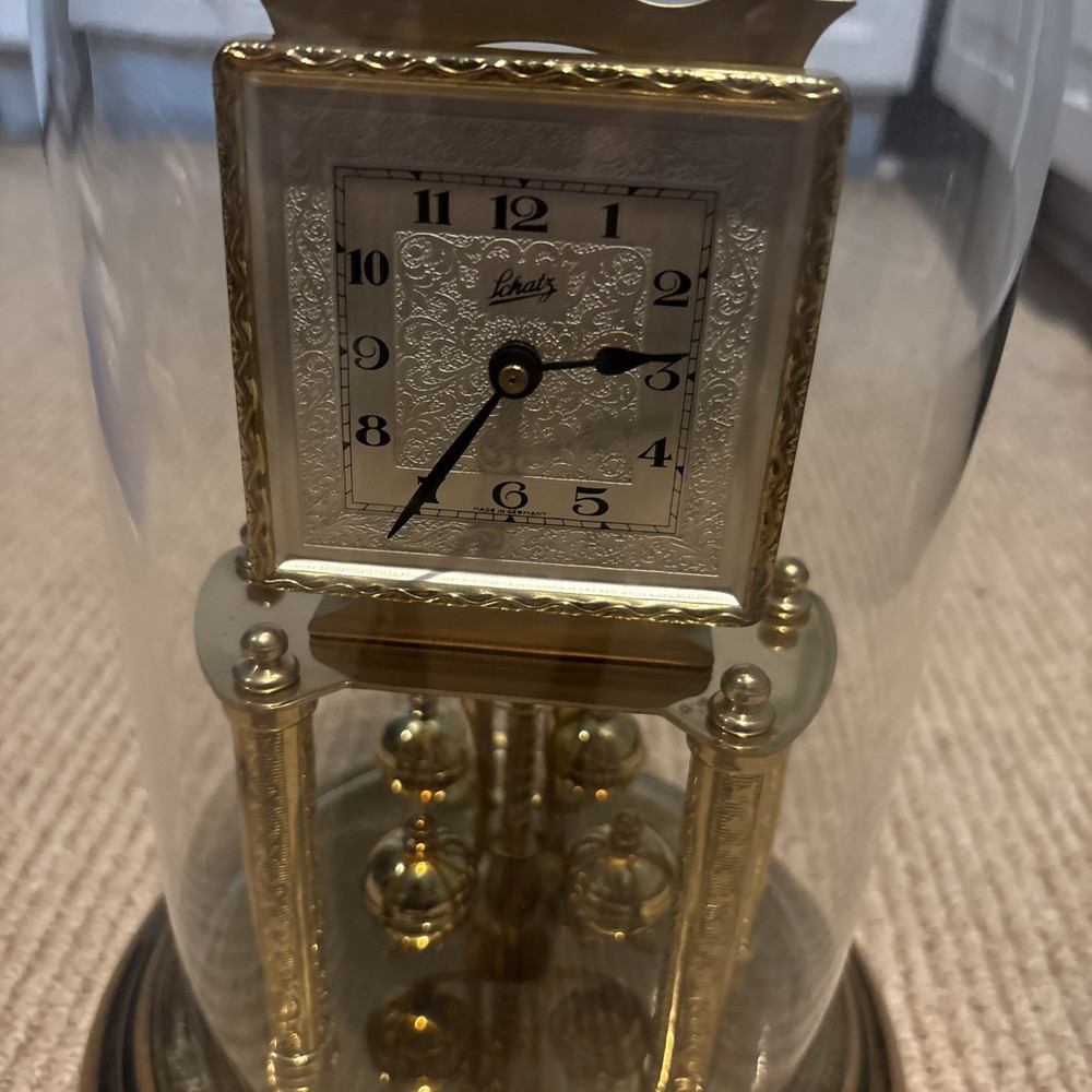 Vintage WEST GERMANY Schatz Dome Clock RARE Gorgeous Untested