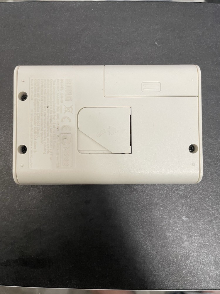 Korg CA-40 Chromatic Tuner White LCD Display Input Output Microphone