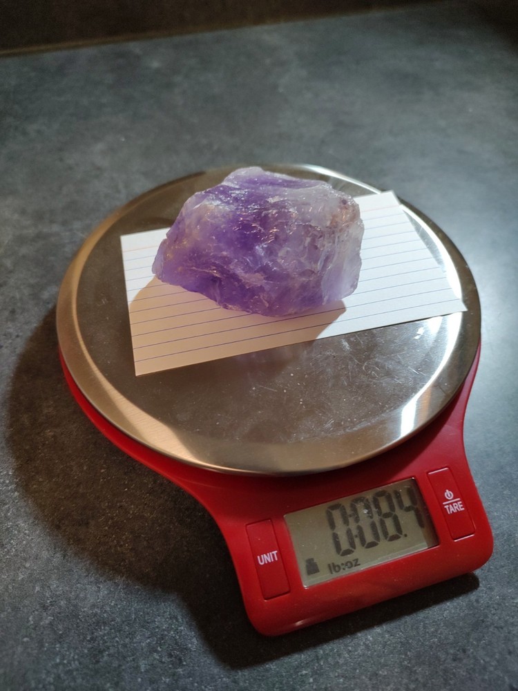 Amethyst raw crystal specimen 8.4oz