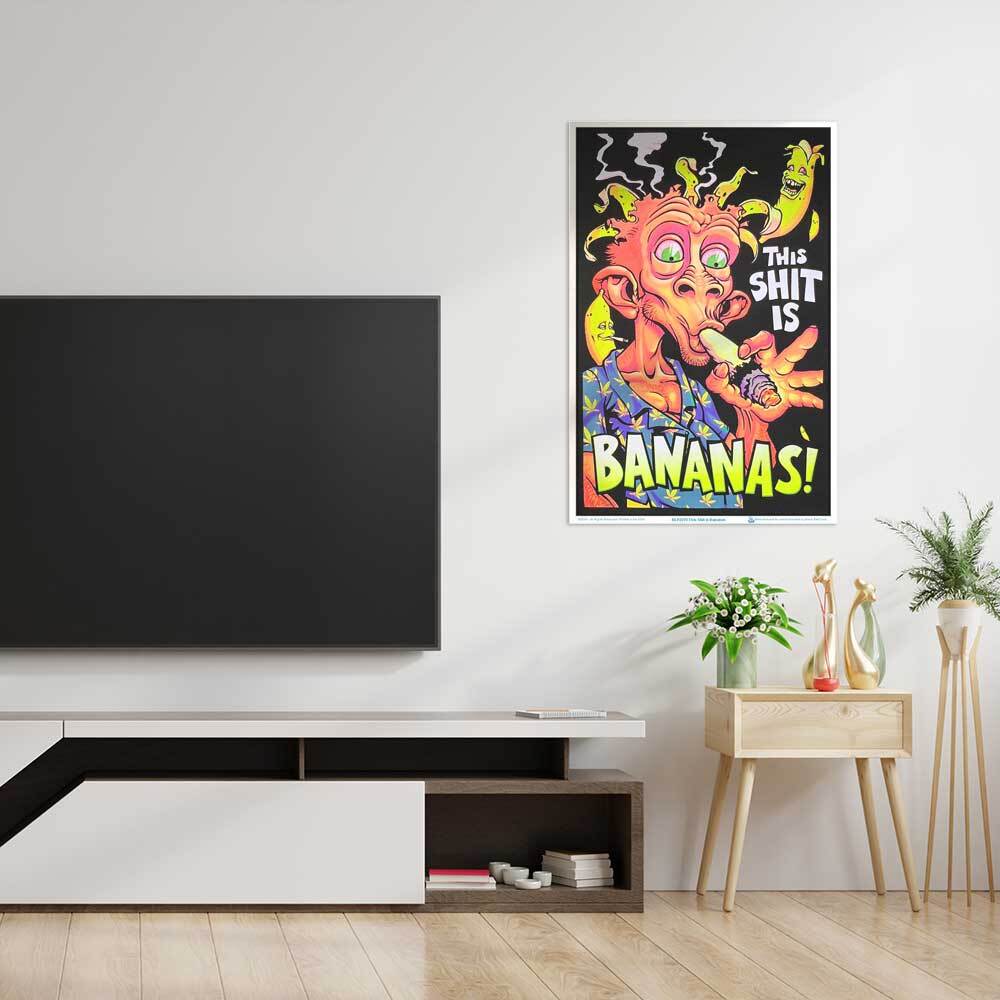 This Shit Is Bananas Blacklight Poster 23" x 35"