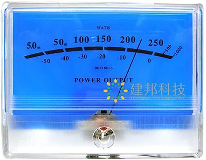 2pcs Lake Blue Power Amplifier VU Panel Meter w 1pc Power Supply Driver Board