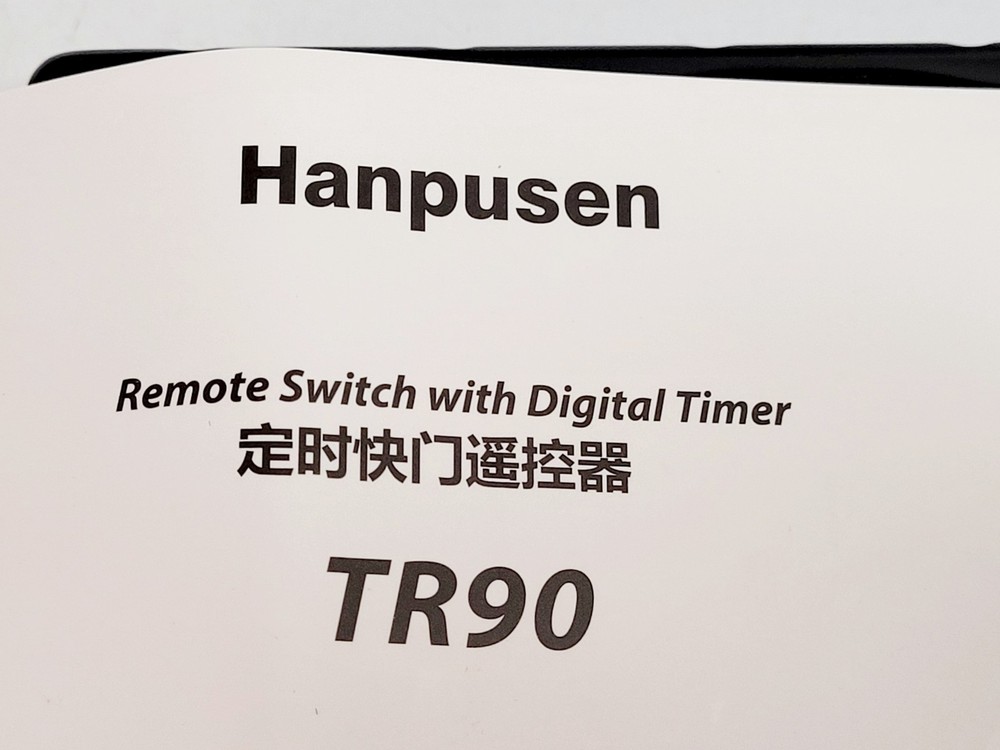 Hanpusen TR-90 Remote Switch With Digital Timer For Camera Shutter Use Open Box