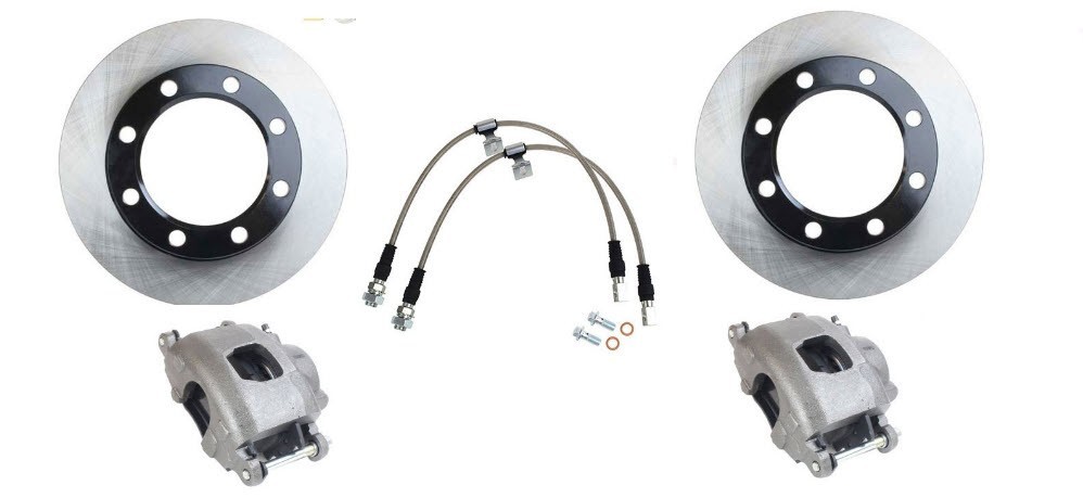Front PWR Brake & Disc Replacement, 14 Bolt Rear Disc Conversion, 1971-87 GM4X4