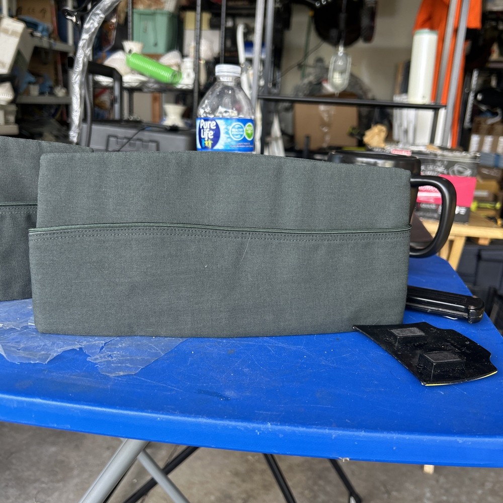 Two US Army Hat Green Poly Wool Man's Garrison Cap