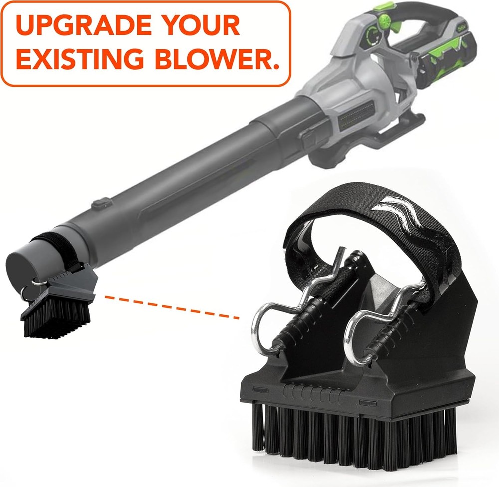 Blower Brush Universal Leaf Attachment – Effortlessly Clear Black