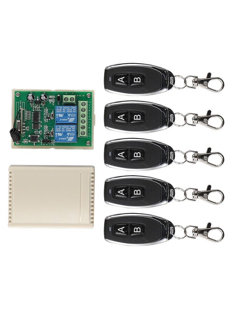 2 CH Wireless Gate Garage Door Opener Remote Control Switch Receiver Transmitter