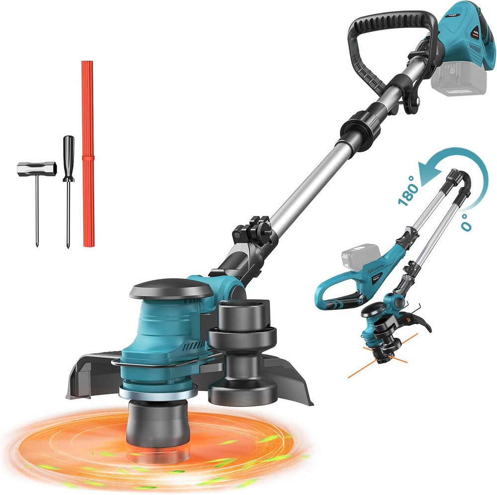 Cordless String Trimmer Compatible with Makita 18V (Tool Only),  Weed Eater with