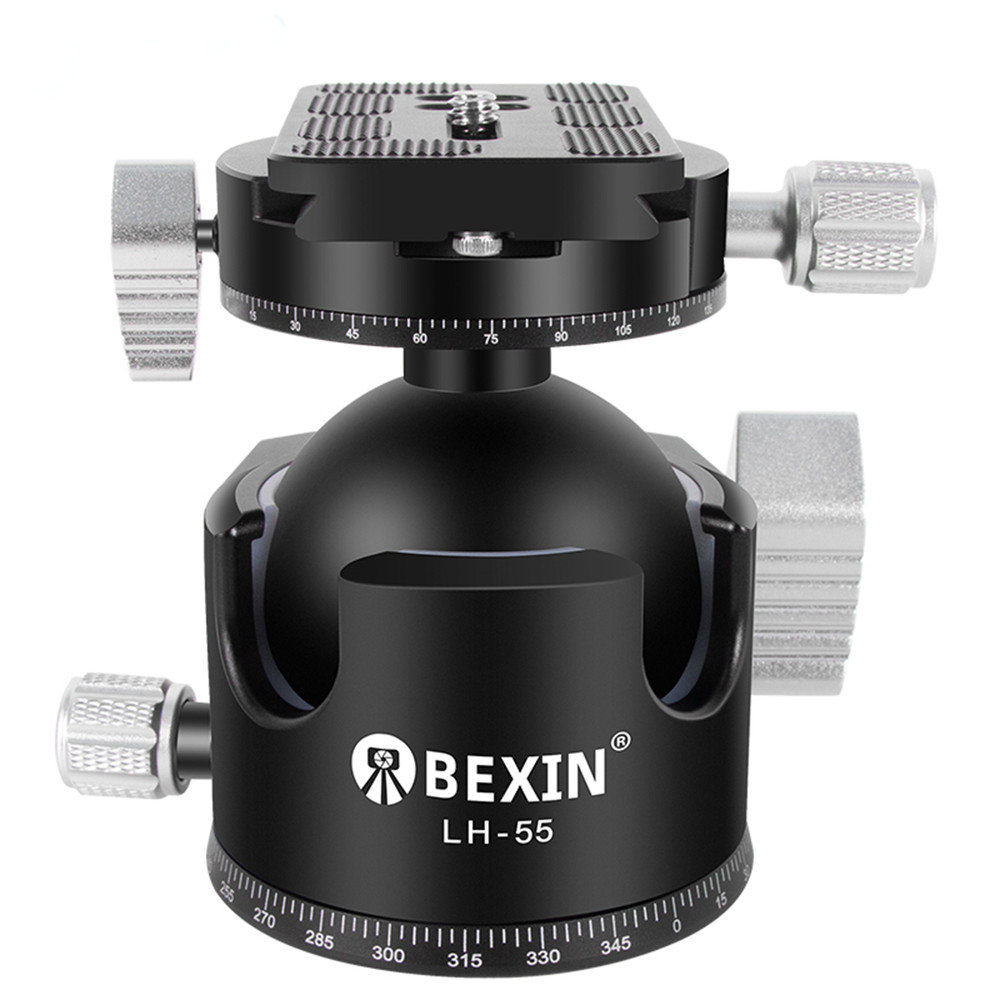 55mm Low center gravity tripod panoramic head With Quick Release Plate for DSLR