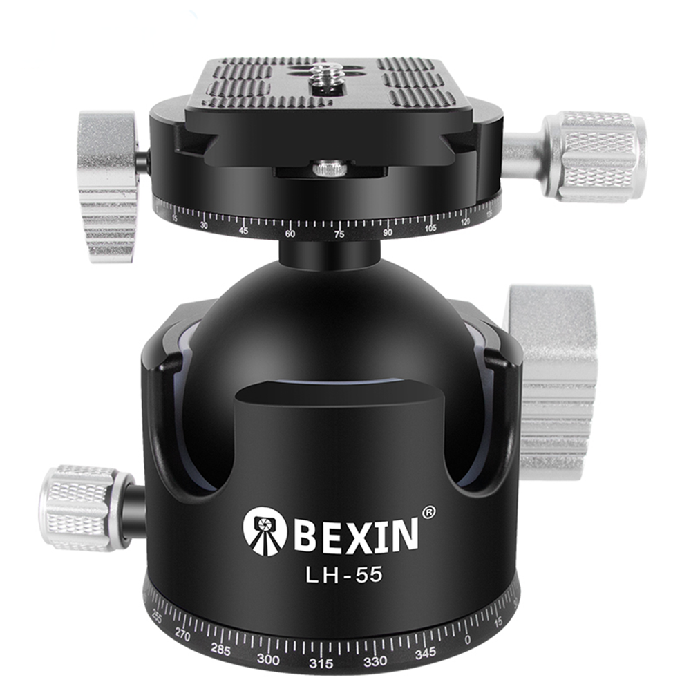 55mm Low center gravity tripod panoramic head With Quick Release Plate for DSLR