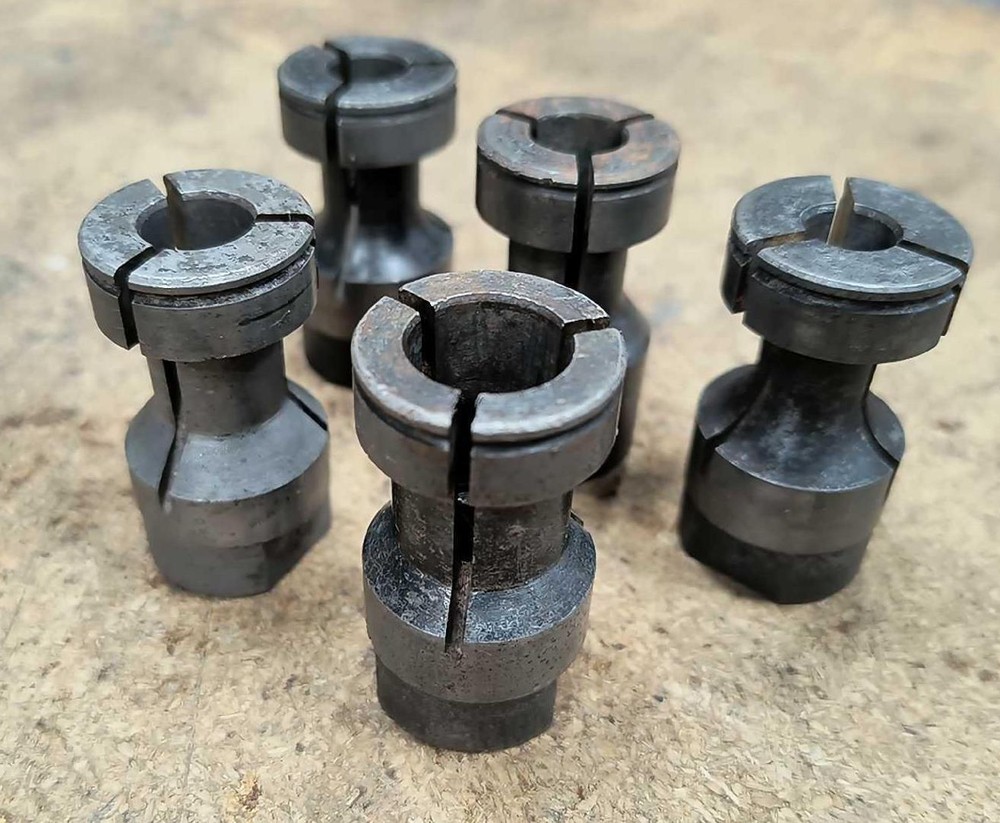 (5) Size 4 Tapping Collets for Procunier 4E Tap Head ALL DIFFERENT 1/8P-3/4
