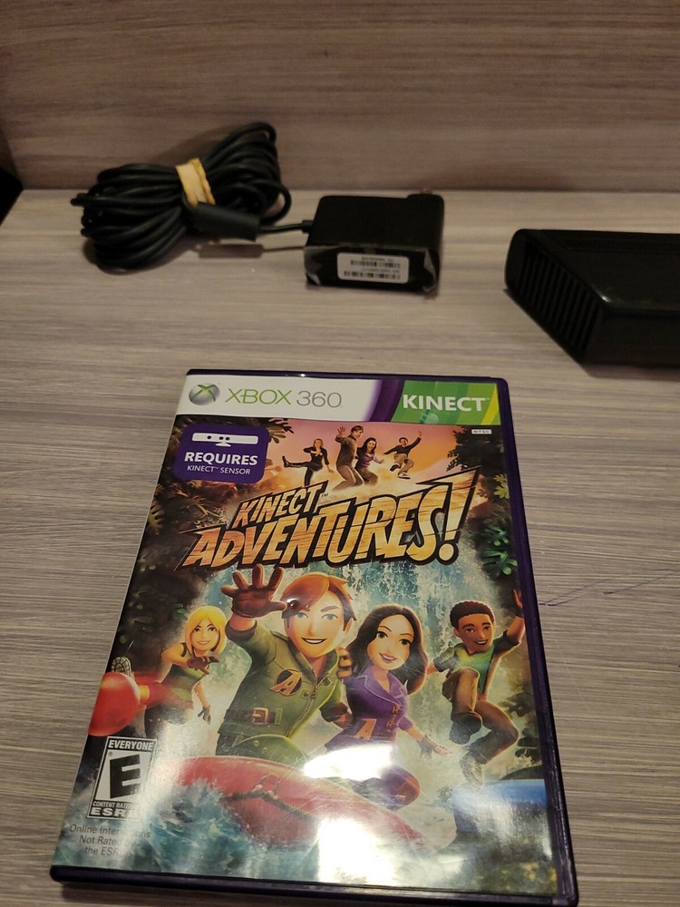 Genuine Microsoft XBOX 360 Kinect Sensor Bar Model 1414 Black With USB Adapter