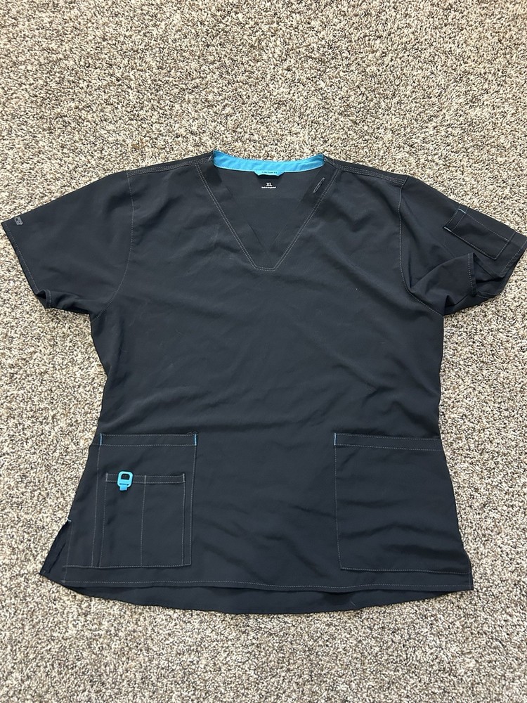 Black & Blue Carhartt Uniform Scrub Set XL