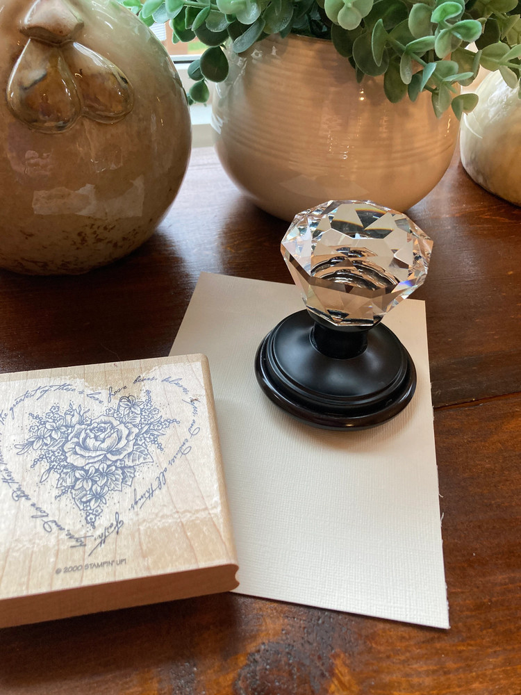 Crystal Handle Stamping Press, Hand Assembled Craft Tool