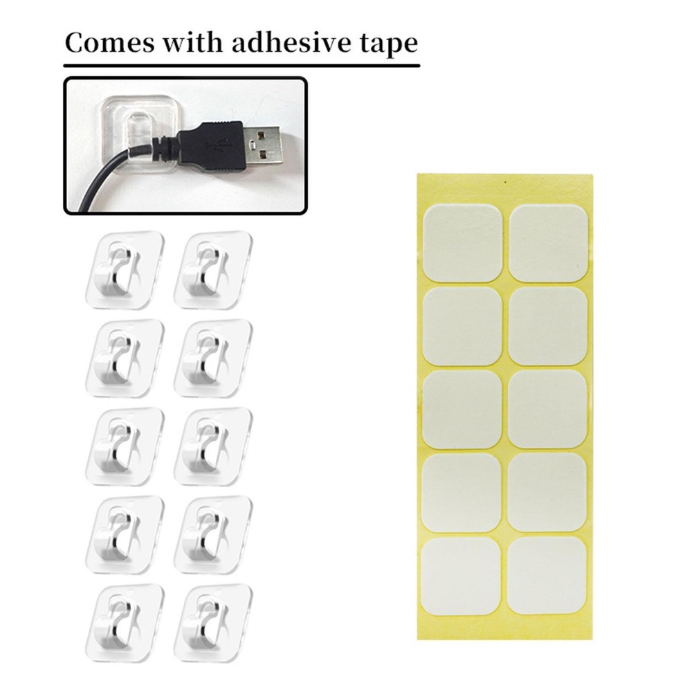Sticky Cable Clips Holiday Light Clips Easy Installation Multipurpose Wire