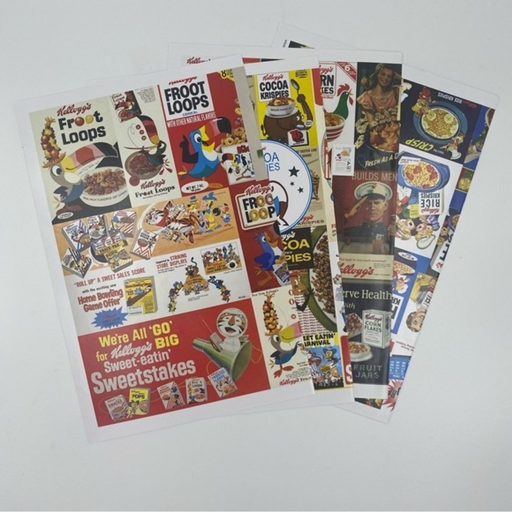NIB NWT Spin Master Kellogg's 4 Puzzles with posters