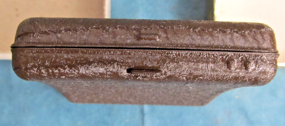 Vintage brown metal cigarette box/tin wallet