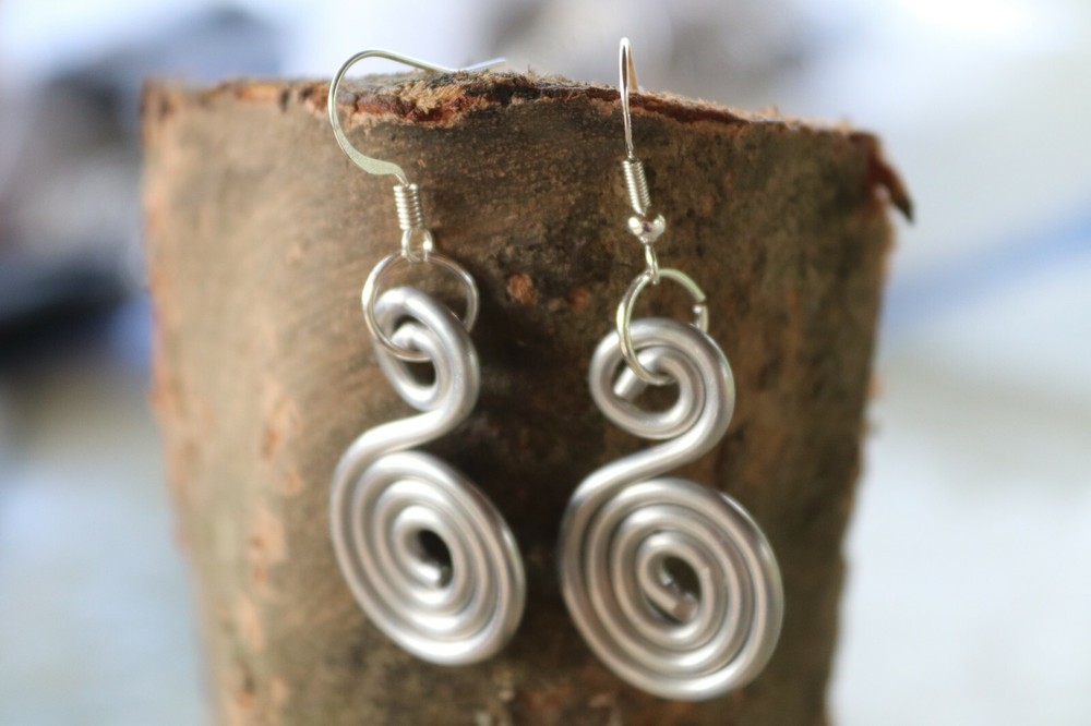 Unique Aluminum Earrings - Free gift with purchase