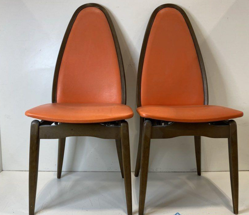 Vintage Stakmore Walnut Folding Chair (2)