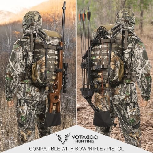 Hunting Backpack with Rifle/Bow Carry System, Customizable Next Camo G2