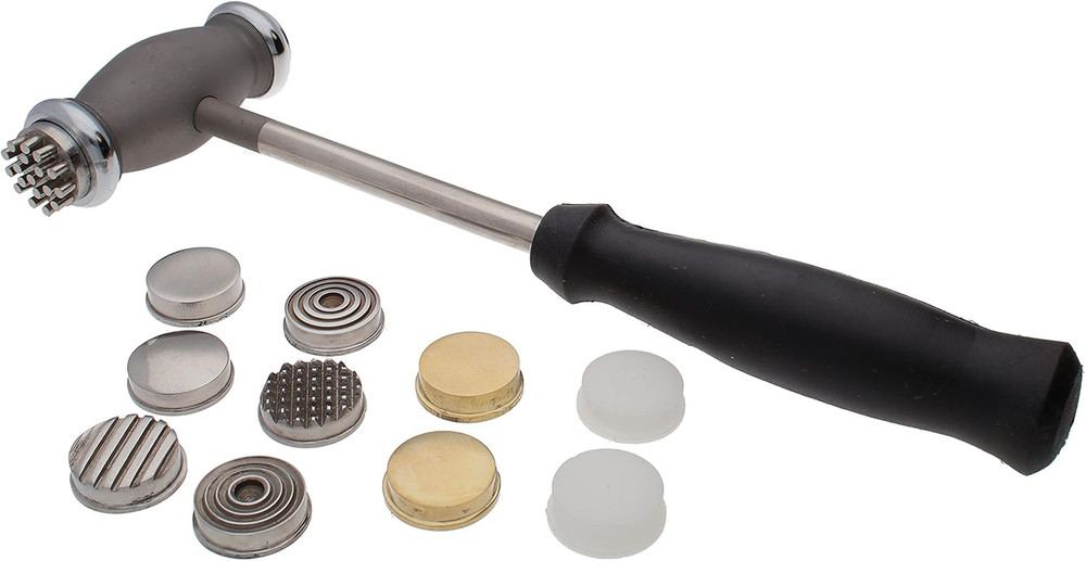 Beadsmith Interchangeable Texture Hammer - 12 Faces for Metal Texturing