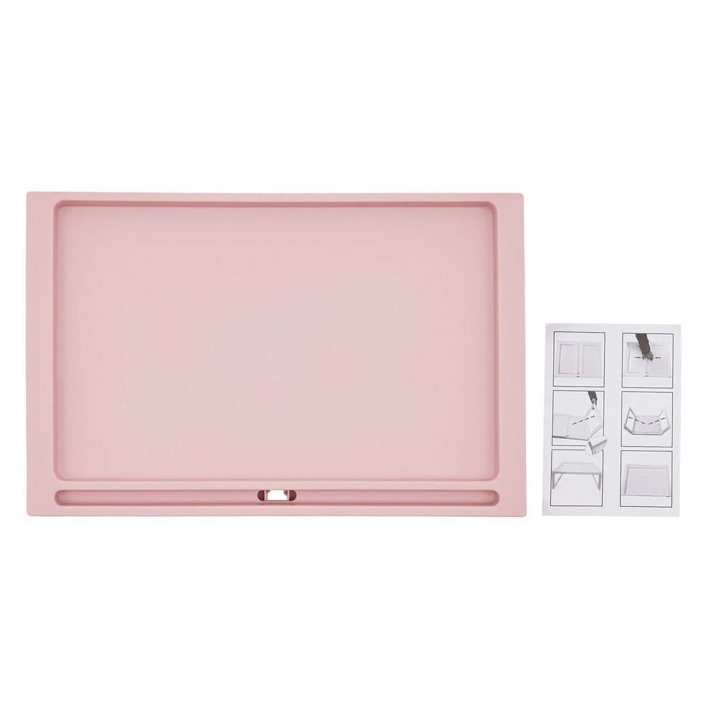 Laptop Notebook Table Stand Lap Tray Rectangular Foldable Computer Desk Pink