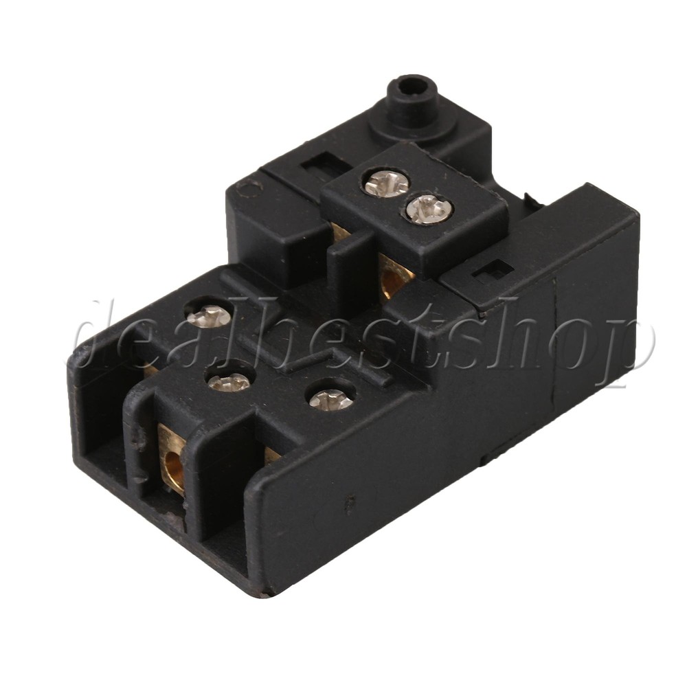 Black Electric Hammer Drill Power Tool SPST Trigger Switch FA2-6/1W AC 250V 6A