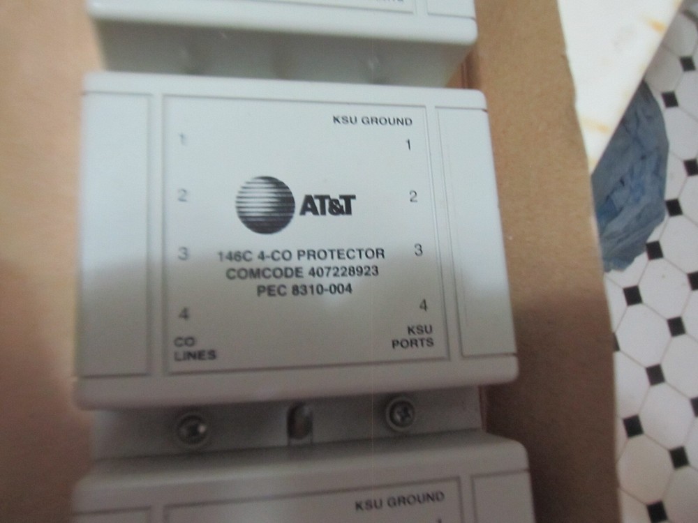 LOT 3 AT&T 146C 4 CO TELEPHONE PROTECTOR COMCODE PHONE OR LINE INTERNET