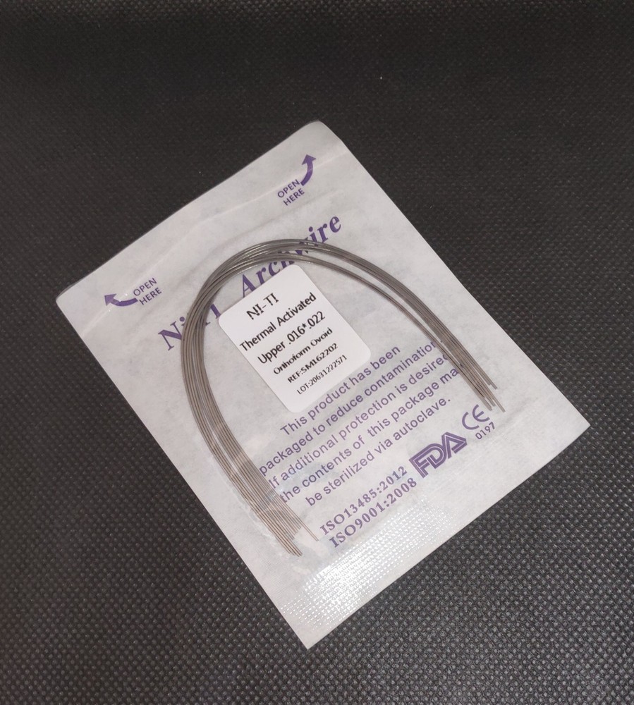 Dental Orthodontic Thermal Activated NITI Arch Wires Rectangular Ovoid Form