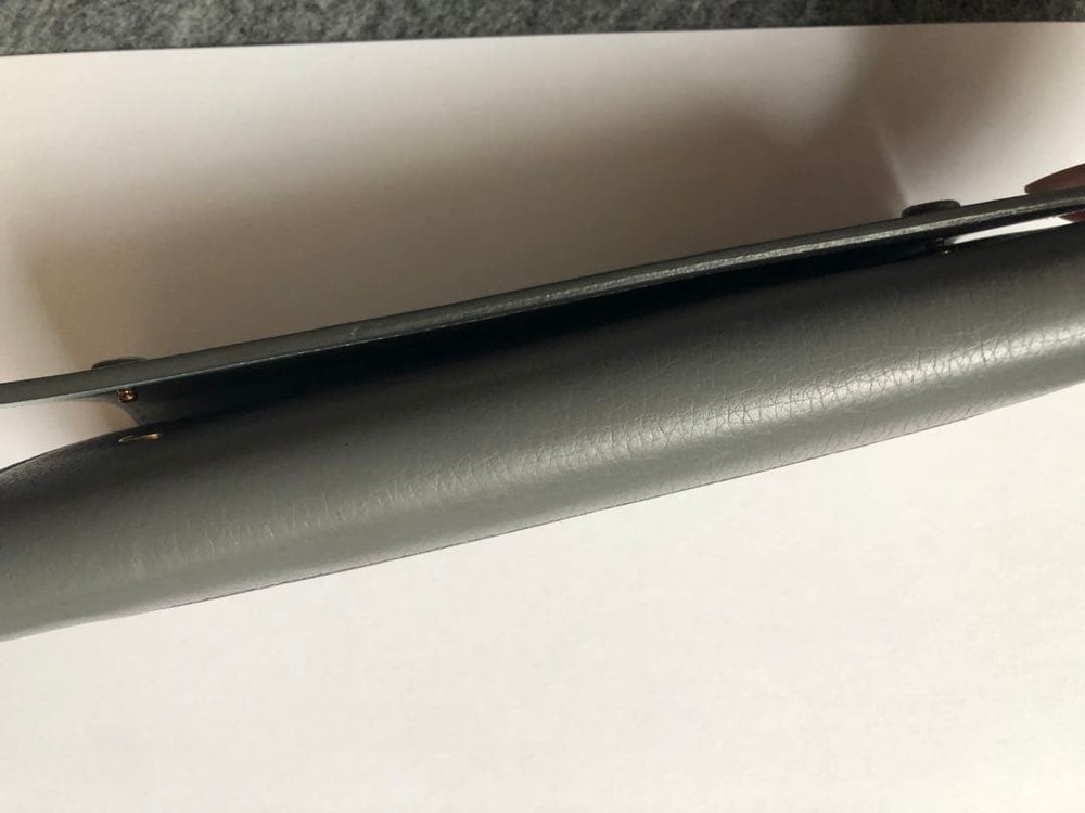 CELINE Gray Long Wallet Leather