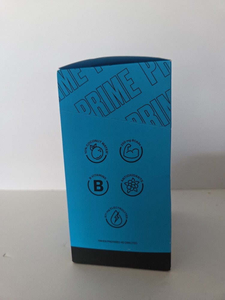 (5) Prime Hydration + Sticks BLUE RASPBERRY 75 Sticks Total READ