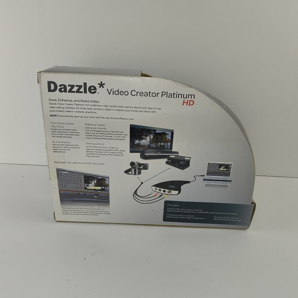 Dazzle Video Creator Platinum HD Includes Pinnacle Studio HD
