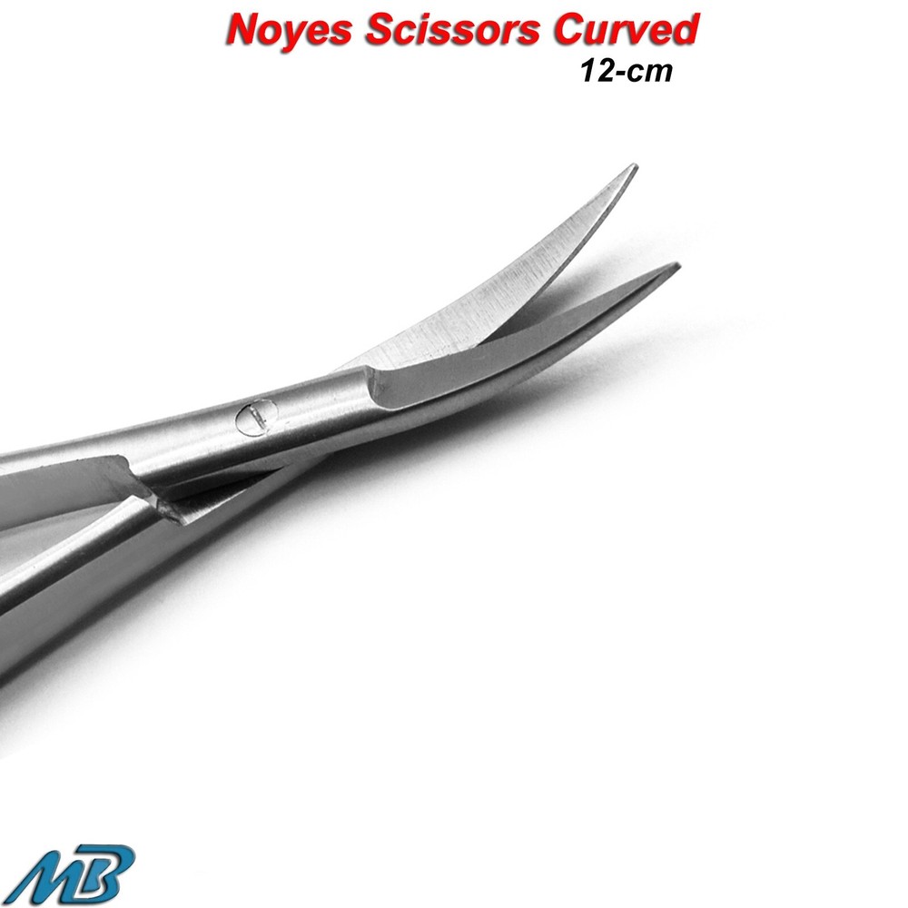 Surgical Noyes Tissue Suture Removal Micro Eye Scissors & Operating BP Handle