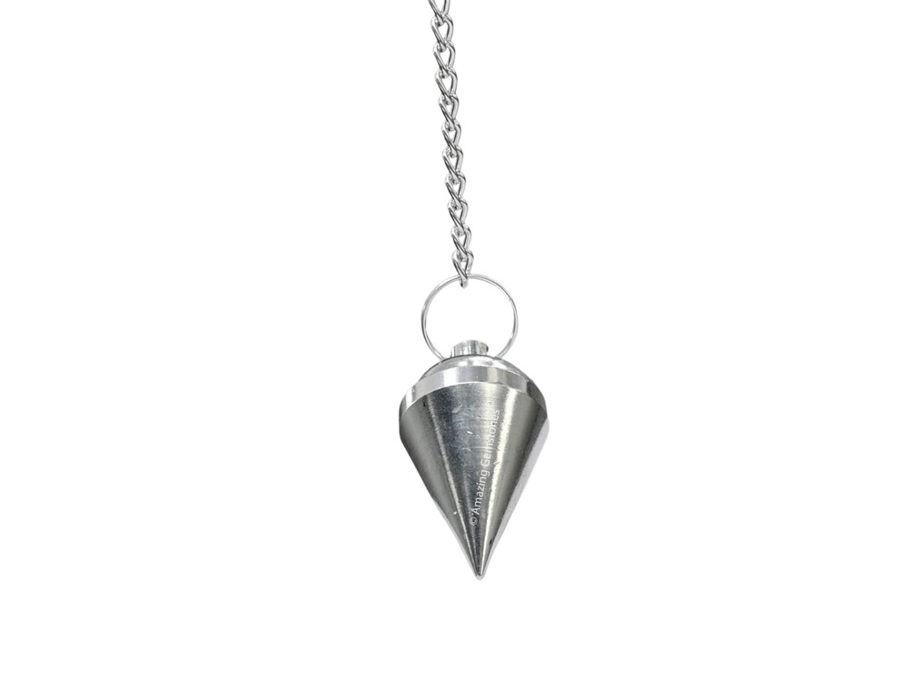 Silver Dome Cone Steel Copper Pendulum for Divination